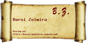 Bersi Zelmira névjegykártya